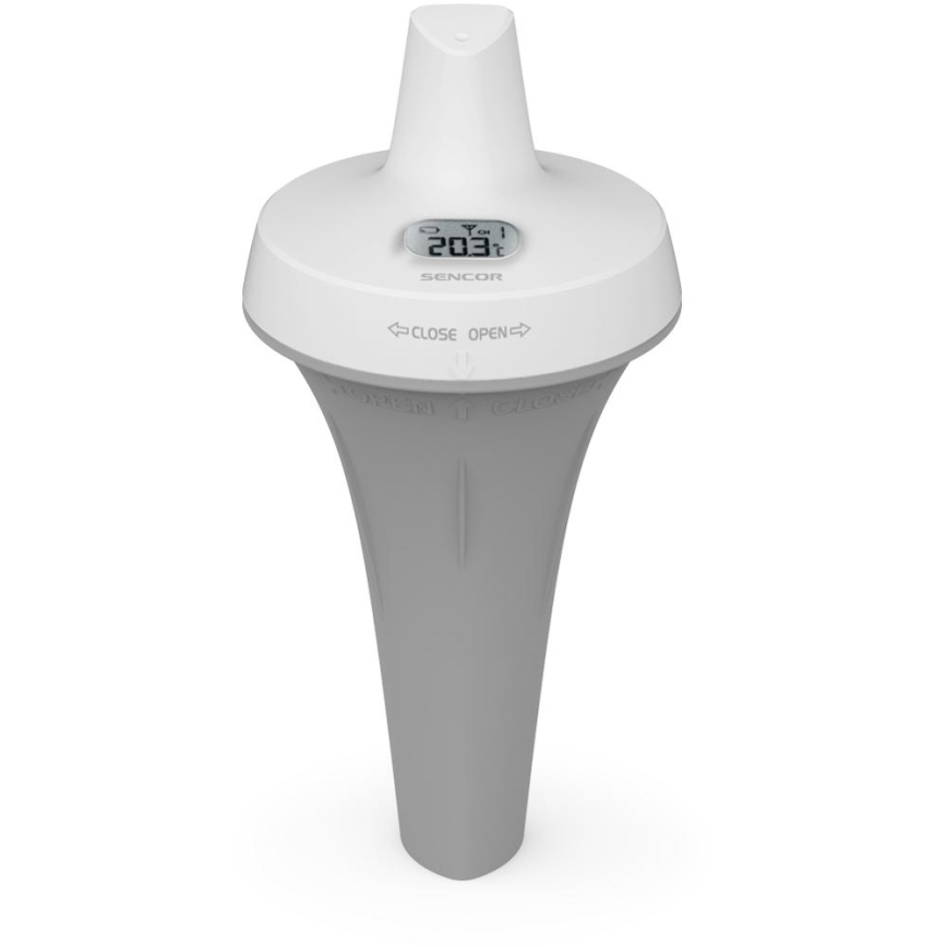 Sencor - Station météo avec capteur flottant sans fil pour piscine 2xAA + 2xAA IPX7