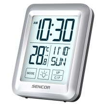 Sencor - Station météo avec écran LCD et alarme 2xAAA