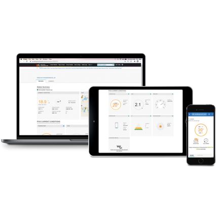 Sencor - Station météo professionnelle avec écran couleur LCD 1xCR2032 + 3xAA Wi-Fi