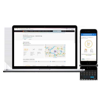 Sencor - Station météo professionnelle avec écran couleur LCD 1xCR2032 + 3xAA Wi-Fi
