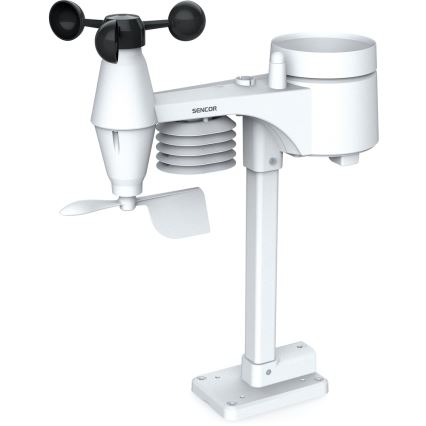Sencor - Station météo professionnelle avec écran couleur LCD 1xCR2032 + 3xAA Wi-Fi