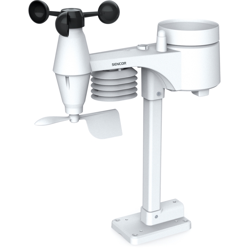 Sencor - Station météo professionnelle avec écran couleur LCD 1xCR2032 + 3xAA Wi-Fi