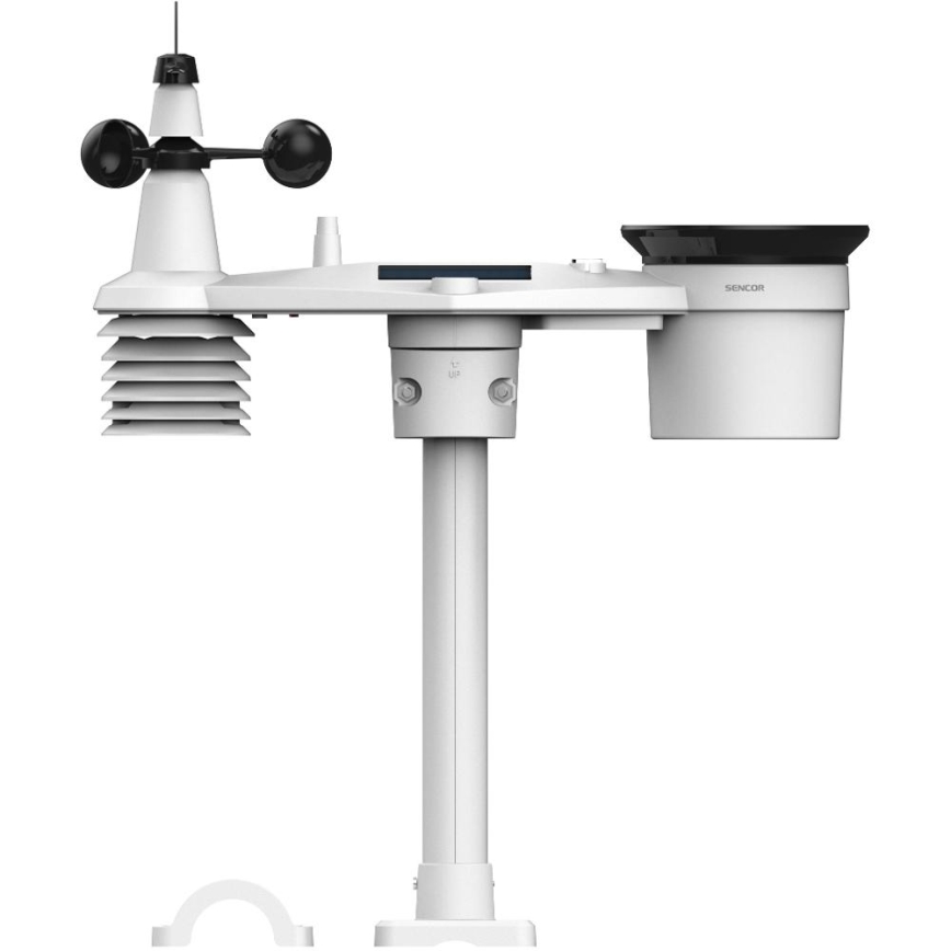 Sencor - Station météo professionnelle avec écran couleur LCD 5V 1xCR2032 + 3xAA + 2xAA Wi-Fi Tuya