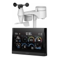 Sencor - Station météo professionnelle avec écran LCD couleur et réveil 5V/3xAAA + 3xAA