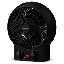 Sencor - Ventilateur avec élément chauffant 1200/2000W/230V noir