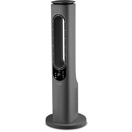 Sencor - Ventilateur colonne sans pales avec chauffage céramique 1200/2000W/230V anthracite + télécommande