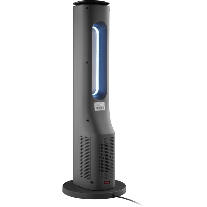 Sencor - Ventilateur colonne sans pales avec chauffage céramique 1200/2000W/230V anthracite + télécommande