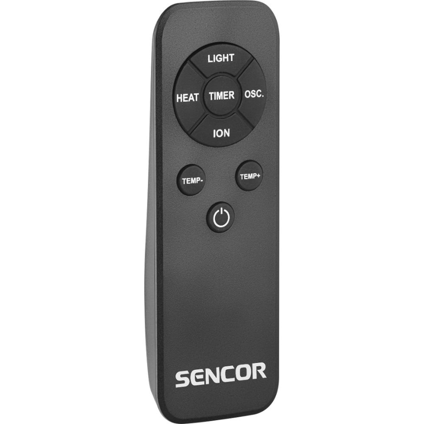 Sencor - Ventilateur colonne sans pales avec chauffage céramique 1200/2000W/230V anthracite + télécommande