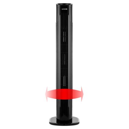 Sencor - Ventilateur de sol 50W/230V noir + télécommande