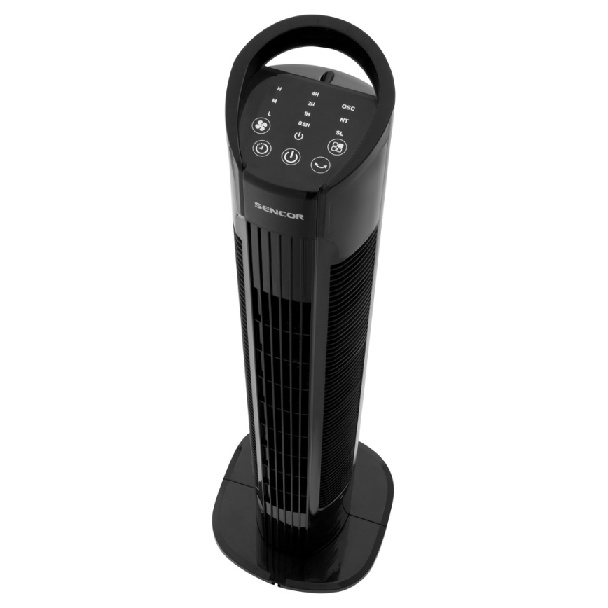 Sencor - Ventilateur de sol 50W/230V noir + télécommande