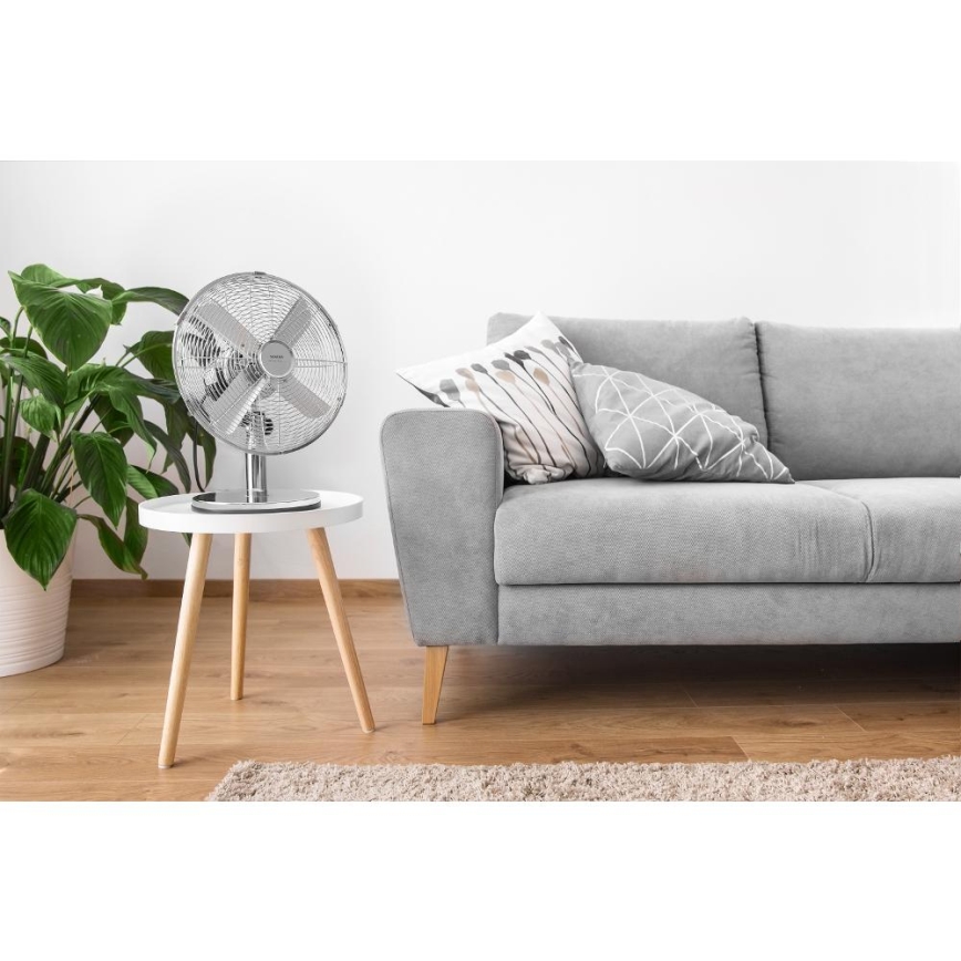 Sencor - Ventilateur de table 35W/230V chrome brillant