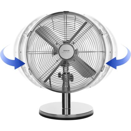 Sencor - Ventilateur de table 35W/230V chrome brillant