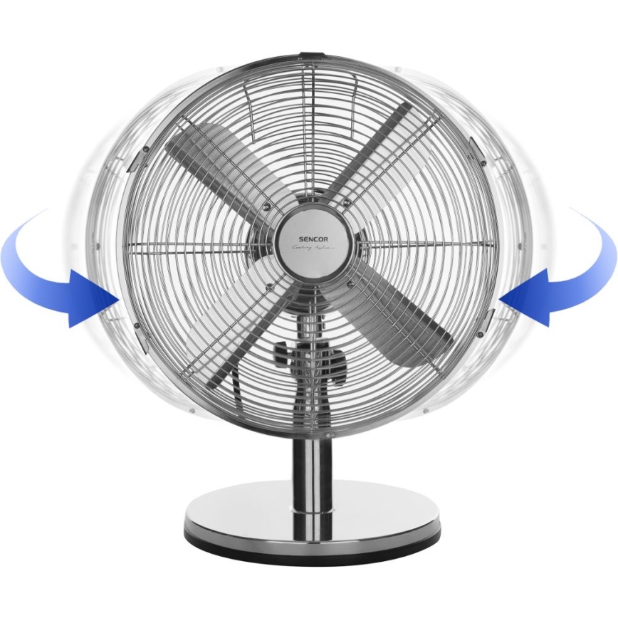 Sencor - Ventilateur de table 35W/230V chrome brillant