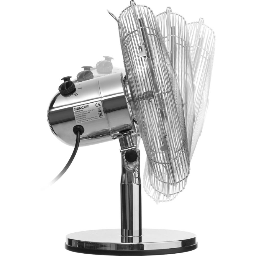Sencor - Ventilateur de table 35W/230V chrome brillant