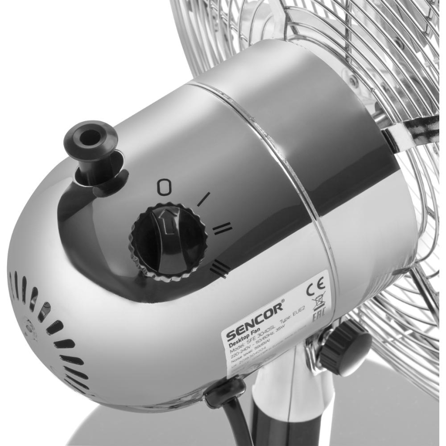 Sencor - Ventilateur de table 35W/230V chrome brillant