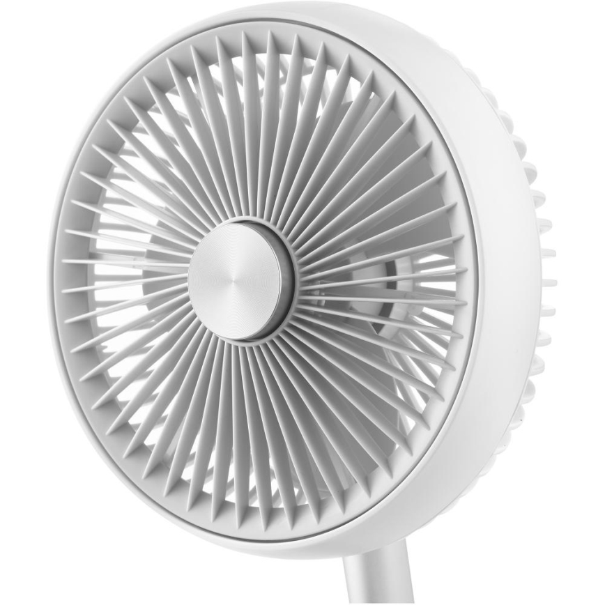 Sencor - Ventilateur de table rechargeable 5W/5V 4000 mAh blanc