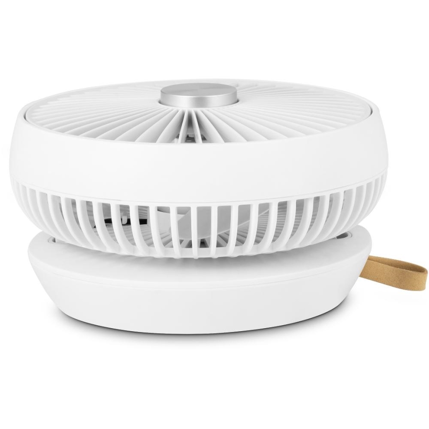 Sencor - Ventilateur de table rechargeable 5W/5V 4000 mAh blanc