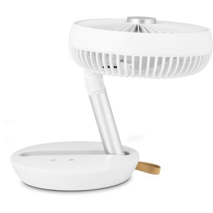 Sencor - Ventilateur de table rechargeable 5W/5V 4000 mAh blanc