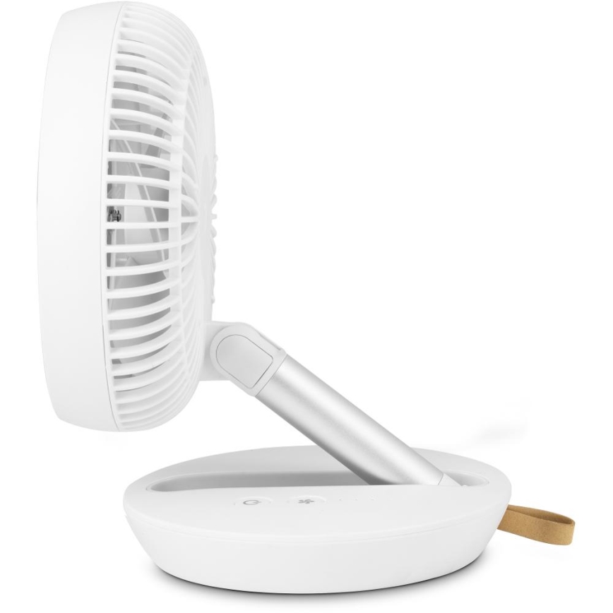 Sencor - Ventilateur de table rechargeable 5W/5V 4000 mAh blanc