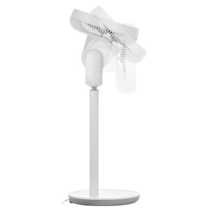 Sencor - Ventilateur sur pied 3D UltraSilent 26W/230V blanc + télécommande