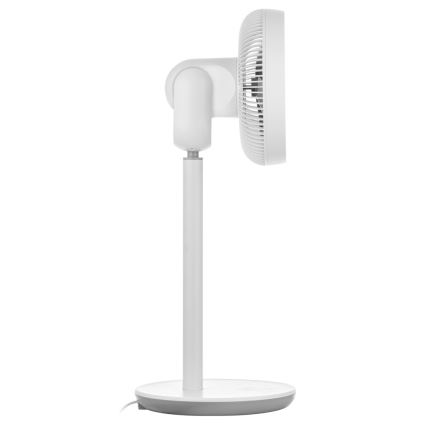 Sencor - Ventilateur sur pied 3D UltraSilent 26W/230V blanc + télécommande