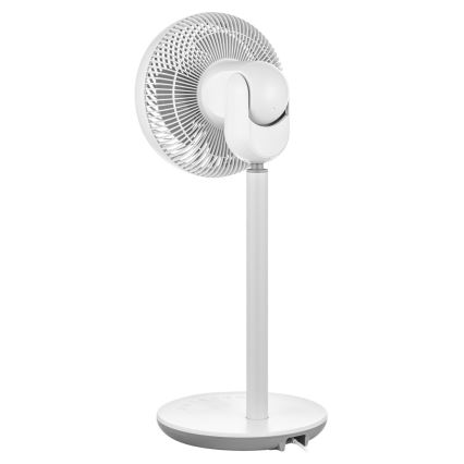 Sencor - Ventilateur sur pied 3D UltraSilent 26W/230V blanc + télécommande