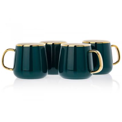 Service à thé NOAH vert/doré