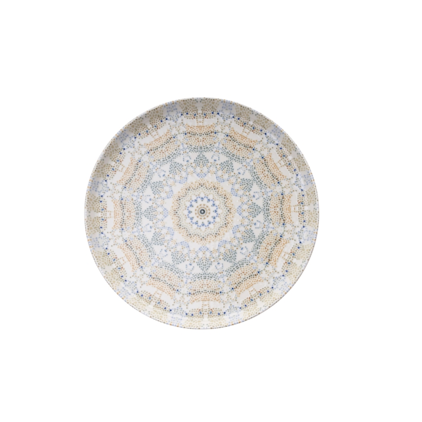 Service de table 12 pièces multicolore/porcelaine