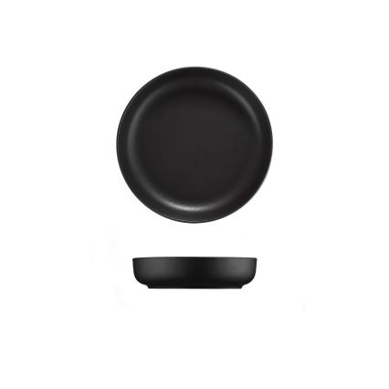 Service de table 16 pièces - noir/porcelaine