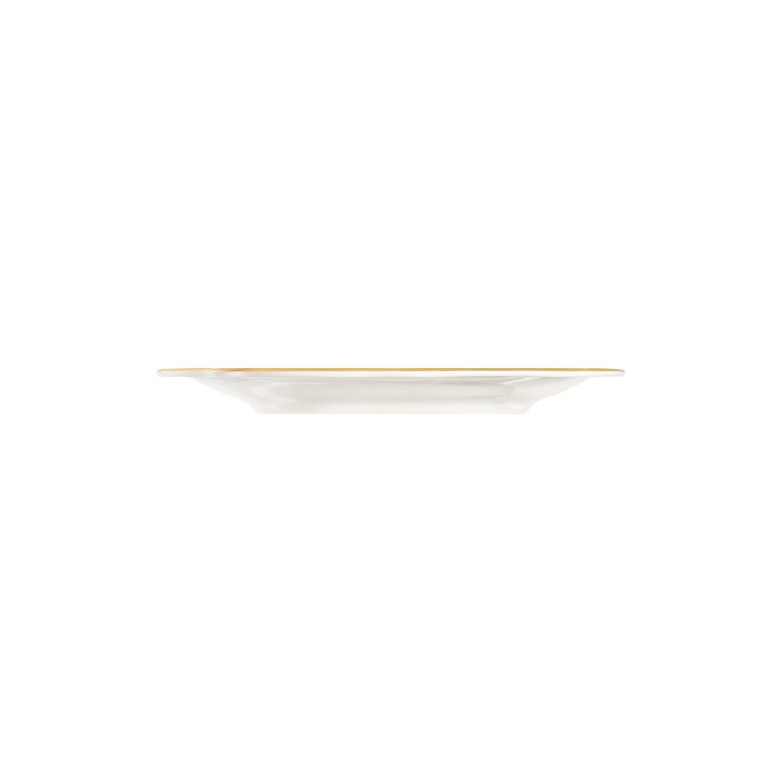 Service de table 18 pièces blanc/doré/porcelaine