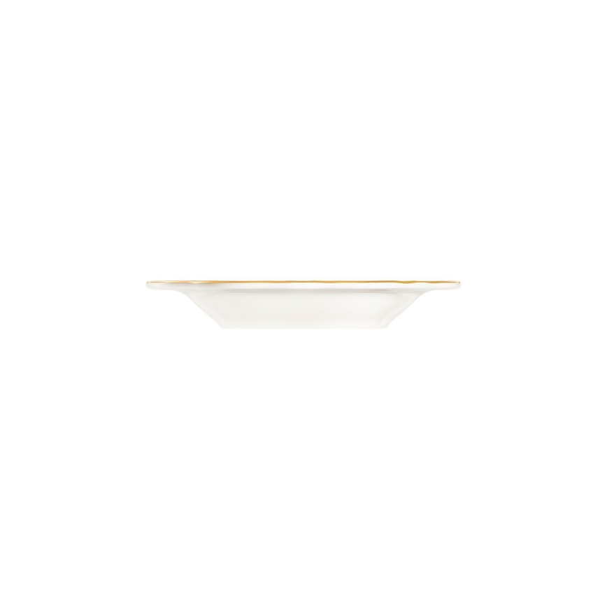 Service de table 18 pièces blanc/doré/porcelaine