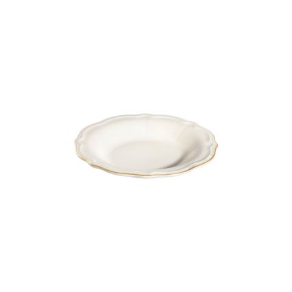 Service de table 18 pièces blanc/doré/porcelaine
