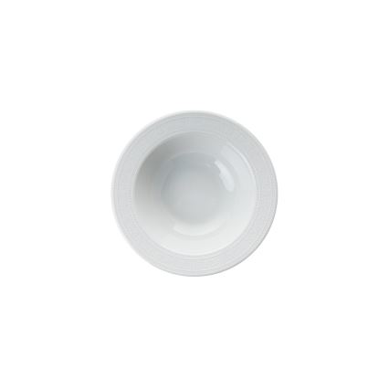Service de table 18 pièces, blanc en porcelaine