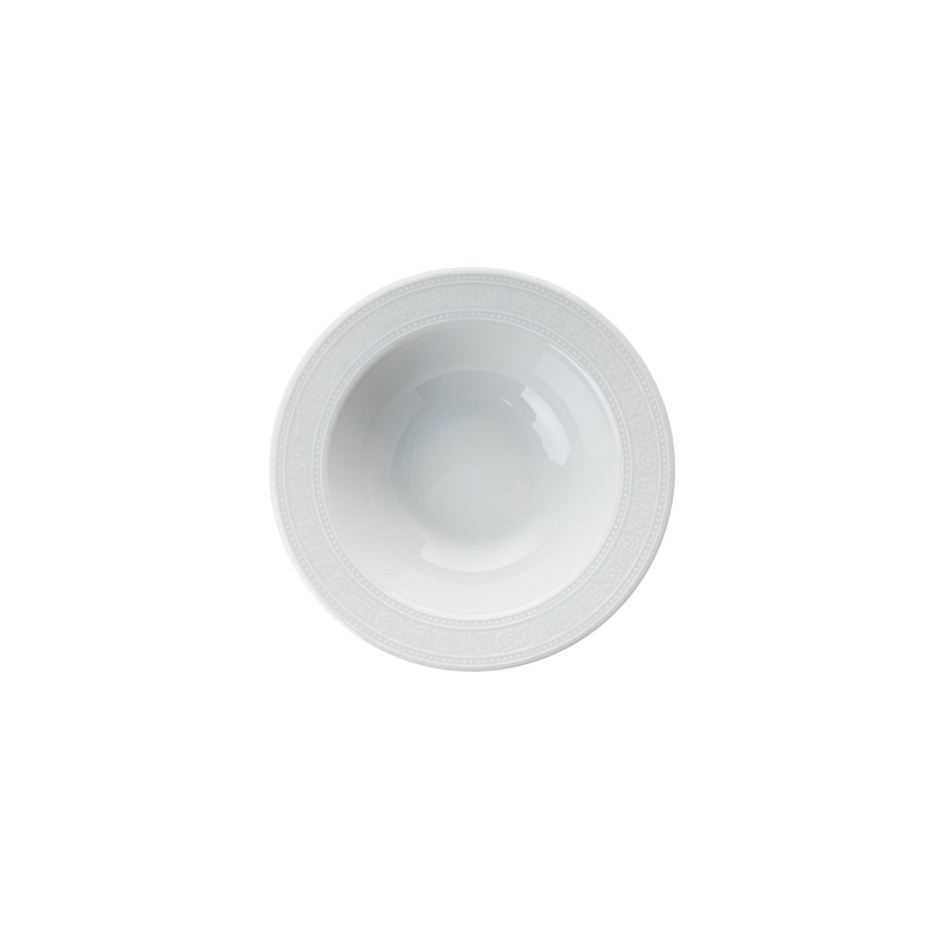 Service de table 18 pièces, blanc en porcelaine