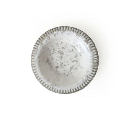 Service de table 18 pièces gris en céramique