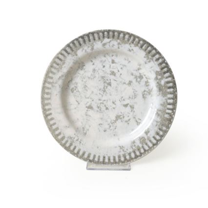 Service de table 18 pièces gris en céramique