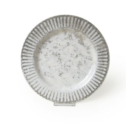 Service de table 18 pièces gris en céramique