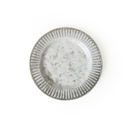 Service de table 18 pièces gris en céramique