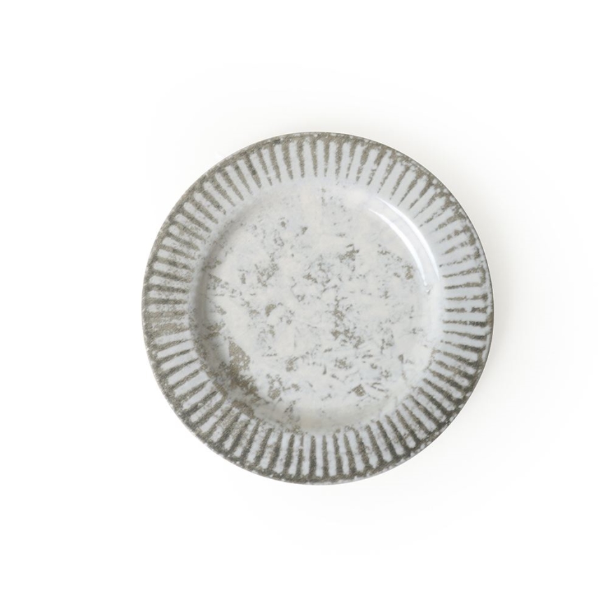 Service de table 18 pièces gris en céramique