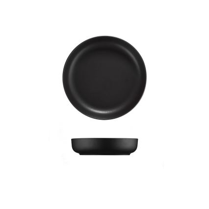 Service de table 18 pièces noir/porcelaine