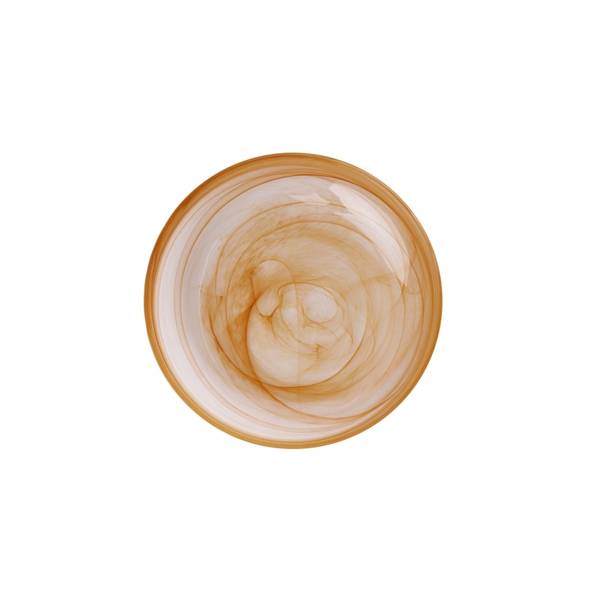 Service de table 18 pièces, orange/verre