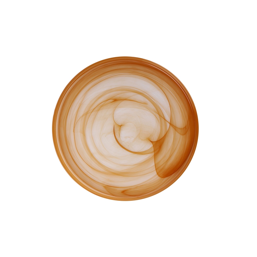 Service de table 18 pièces, orange/verre