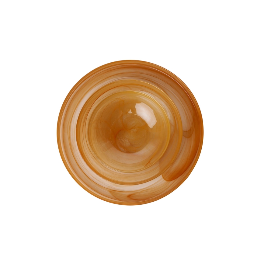 Service de table 18 pièces, orange/verre