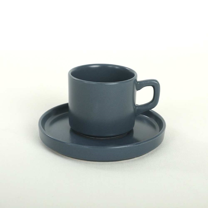 Service de table 20 pièces multicolore en grès