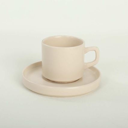 Service de table 20 pièces multicolore en grès