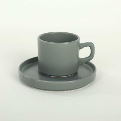 Service de table 20 pièces multicolore en grès