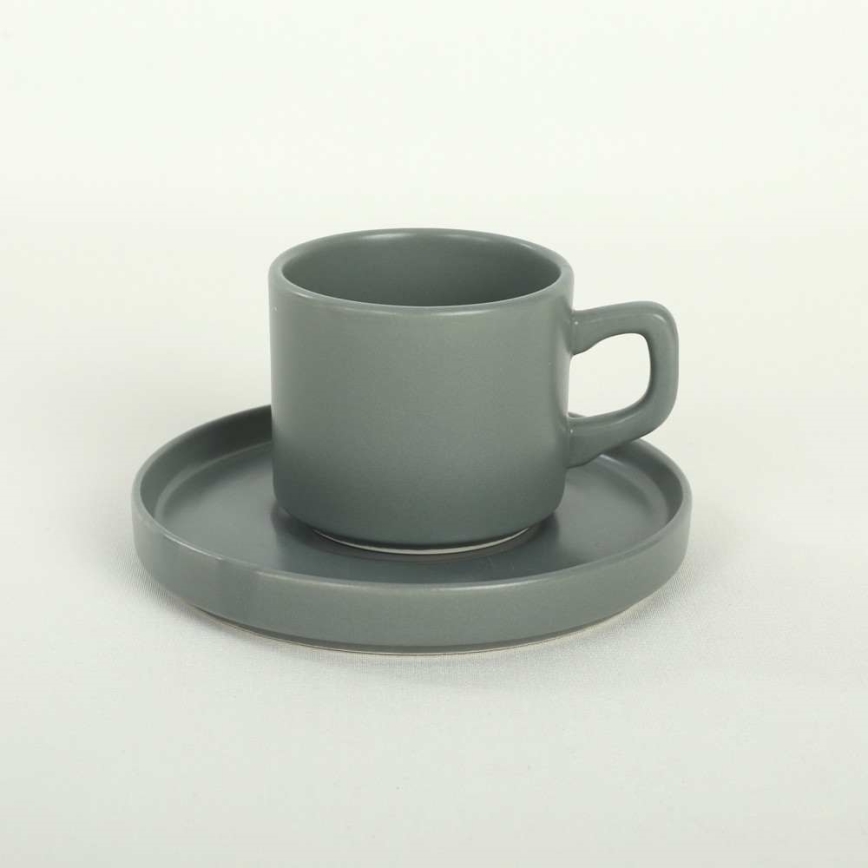 Service de table 20 pièces multicolore en grès