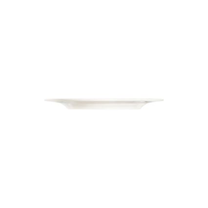 Service de table 24 pièces blanc/argenté/porcelaine