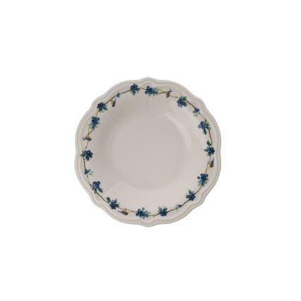 Service de table 24 pièces blanc/bleu/porcelaine