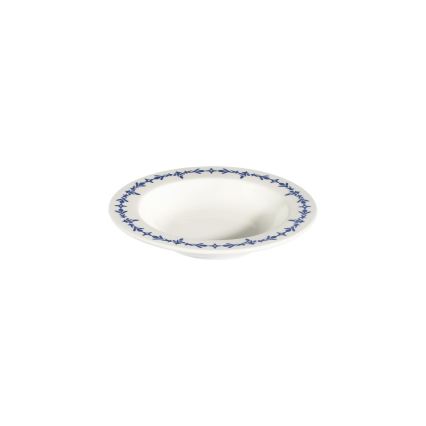 Service de table 24 pièces blanc/bleu/porcelaine